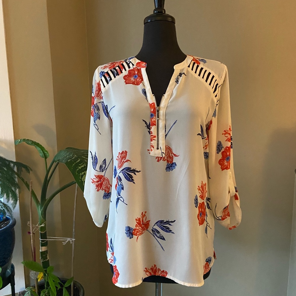 Maurices Chiffon Floral Top